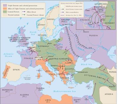 The Great War in Europe and southwest Asia