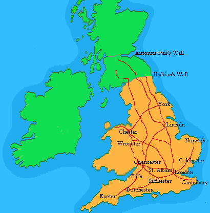 How did the romans build in Britain?