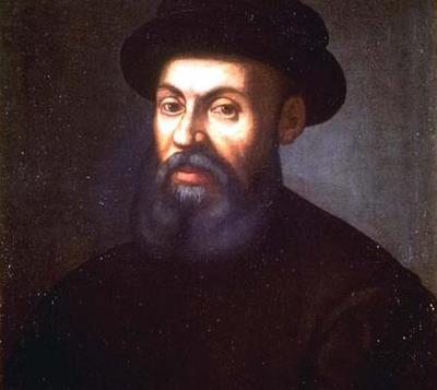 Ferdinand Magellan (c.1480-1521) from th - Antonio Giovanni de