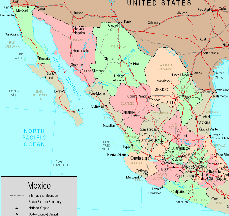 Map Of Northern Mexico Aztec Timeline | Sutori