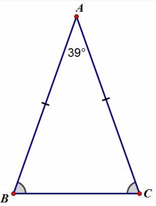 angles of a triangle isosceles and obtuse